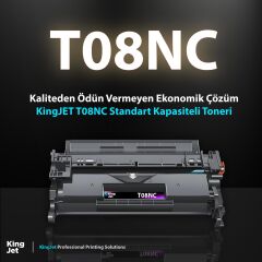 KingJET Canon Uyumlu T08NC Standart Kapasiteli Çipsiz Muadil Toneri | I-SENSYS X1238 Uyumlu