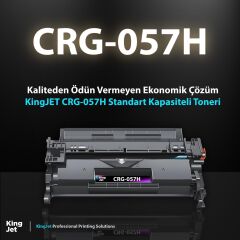 KingJET Canon Uyumlu CRG-057H Yüksek Kapasiteli Çipli Muadil Toneri | I-SENSYS MF443 Uyumlu