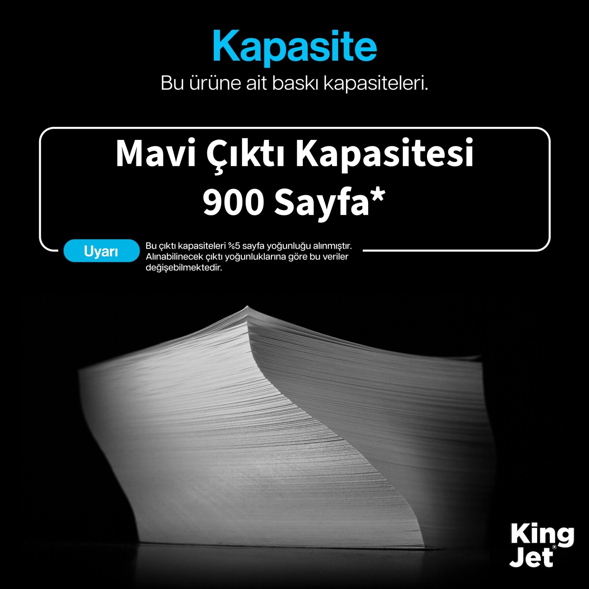 KingJET HP Uyumlu CF531A Mavi Standart Kapasiteli (Tekli) Çipli Muadil Toner | Color LaserJet Pro MFP M181 baskı kapasitesi