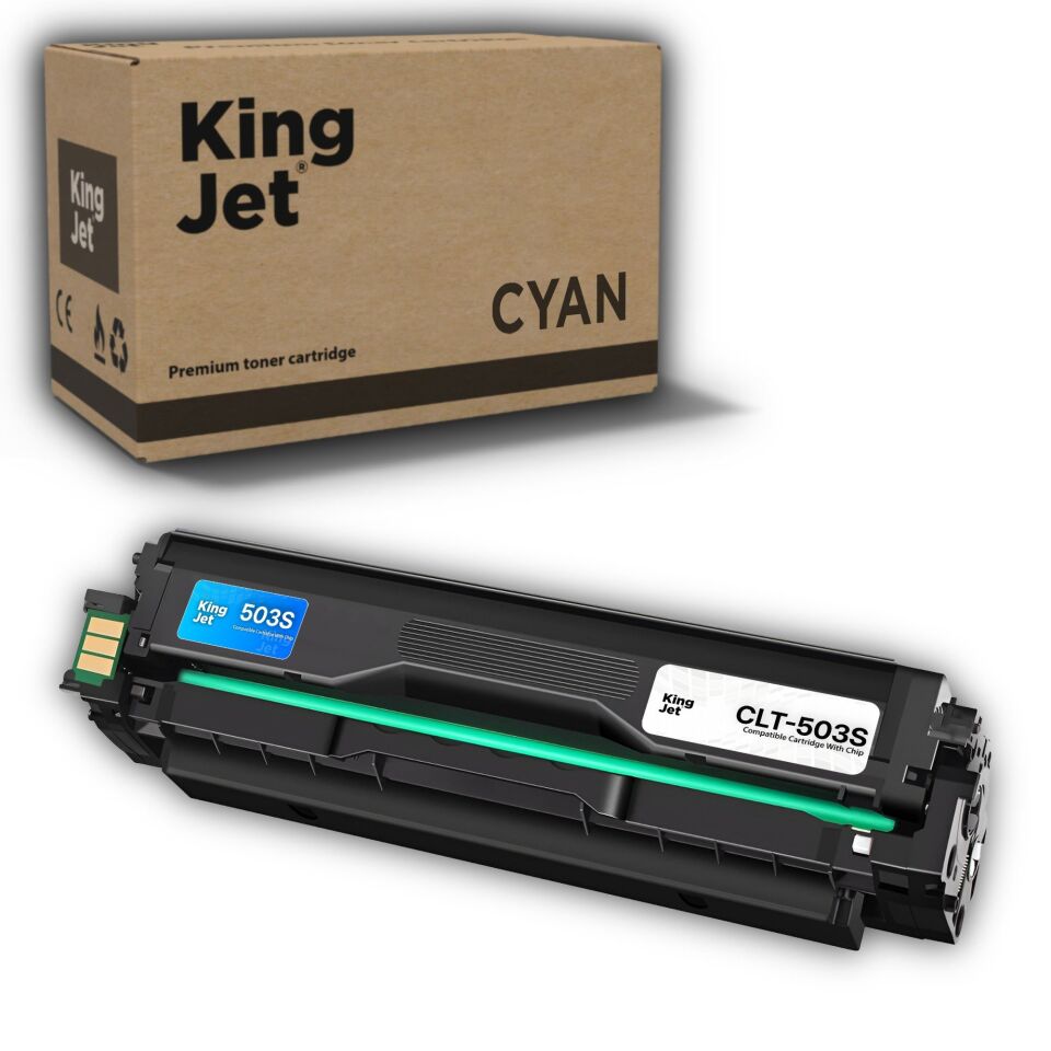 KingJET Samsung Uyumlu CLT-C503S Standart Kapasiteli Mavi (Cyan) Çipli Muadil Toner | SL-C3010ND