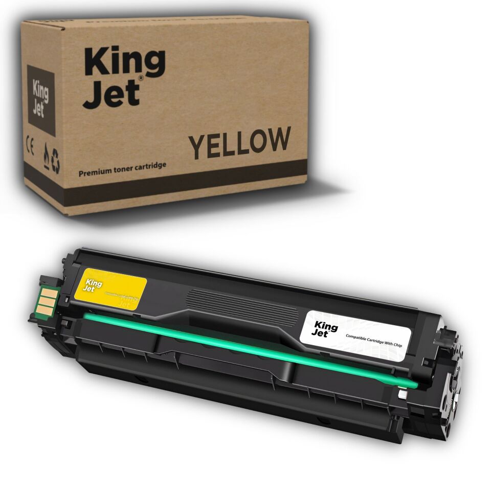 KingJET Samsung Uyumlu CLT-Y503L Yüksek Kapasiteli Sarı (Yellow) Çipli Muadil Toner | SL-C3010ND