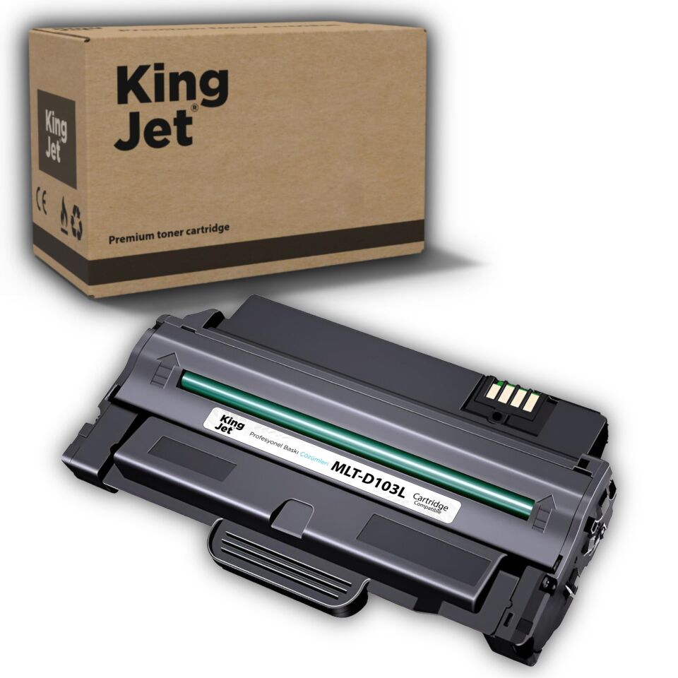 KingJET Samsung Uyumlu MLT-D103L Yüksek Kapasiteli Siyah (Black) Çipli Muadil Toner | SCX-4728FD