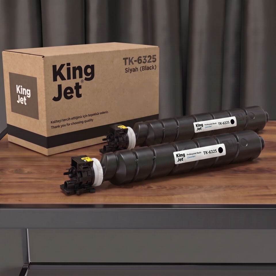 KingJET Kyocera Uyumlu TK-6325 Standart Kapasiteli (2'li Paket) Çipli Muadil Toner | TASKalfa 4003i