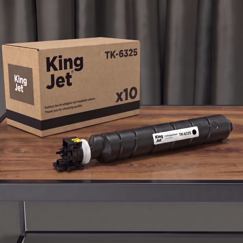 KingJET Kyocera Uyumlu TK-6325 Standart Kapasiteli (10'lu Paket) Çipli Muadil Toner | TASKalfa 6002i