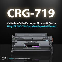 KingJET Canon Uyumlu CRG-719 Standart Kapasiteli Çipli Muadil Toneri | MF419x
