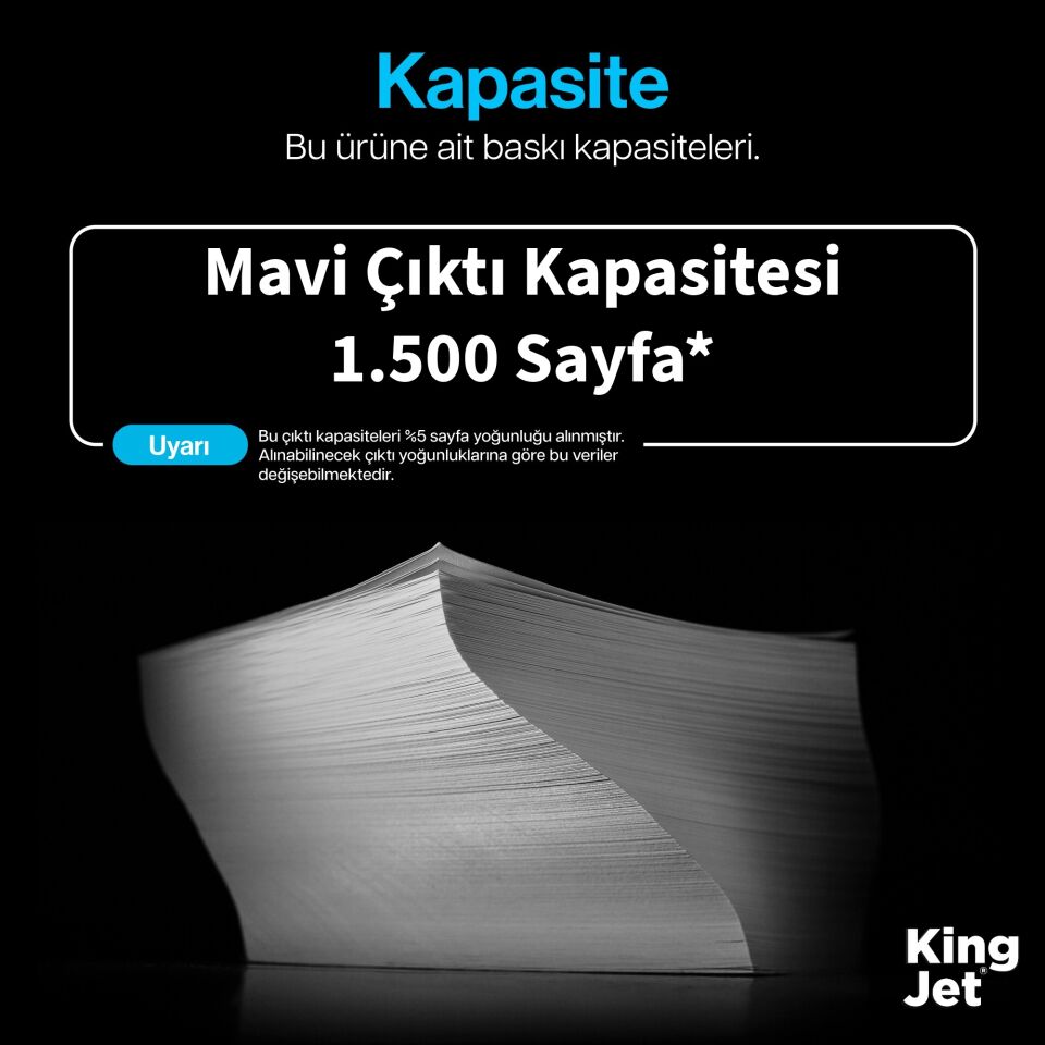KingJET Canon Uyumlu CRG-716 Mavi Standart Kapasiteli (Tekli) Çipli Muadil Toner | MF8030Cn