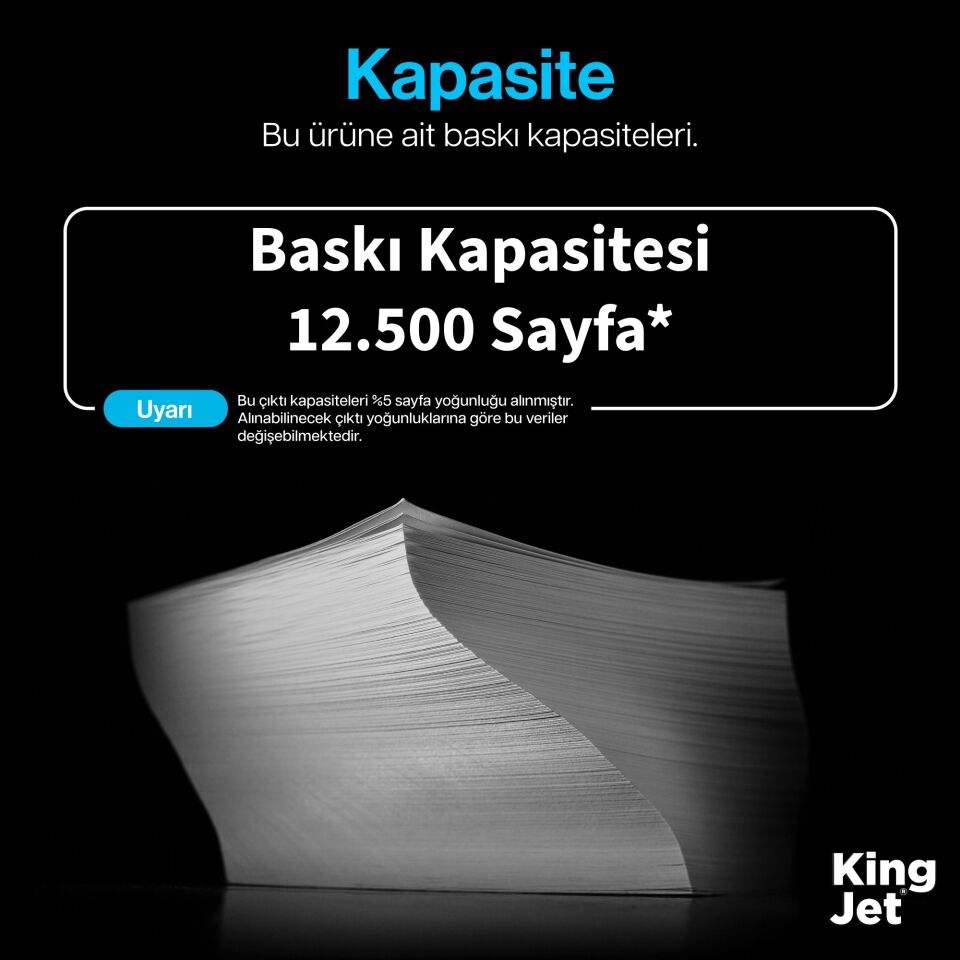 Baskı Kapasitesi 12.500 Sayfa