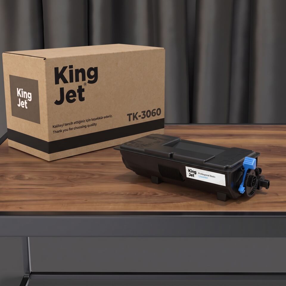 KingJET Kyocera Uyumlu TK-3060 Standart Kapasiteli (Tekli) Çipli Muadil Toner | ECOSYS M3645idn