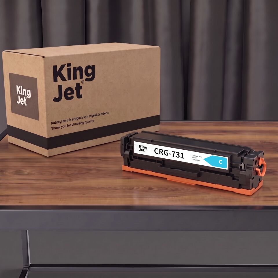KingJET Canon Uyumlu CRG-731 Mavi Standart Kapasiteli (Tekli) Çipli Muadil Toner | Canon i-SENSYS LBP7100Cn