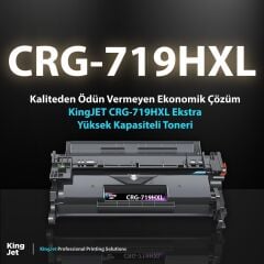 KingJET Canon Uyumlu CRG-719HXL Ekstra Yüksek Kapasiteli Çipli Muadil Toneri | MF6140dn