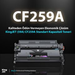 KingJET HP Uyumlu (59A) CF259A Standart Kapasiteli Çipli Muadil Toneri | LaserJet Pro M304a