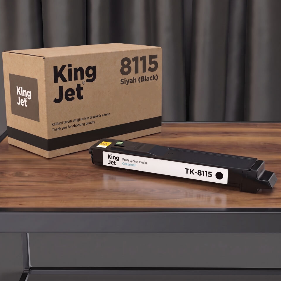 KingJET Kyocera Uyumlu TK-8115 Siyah Muadil Toner