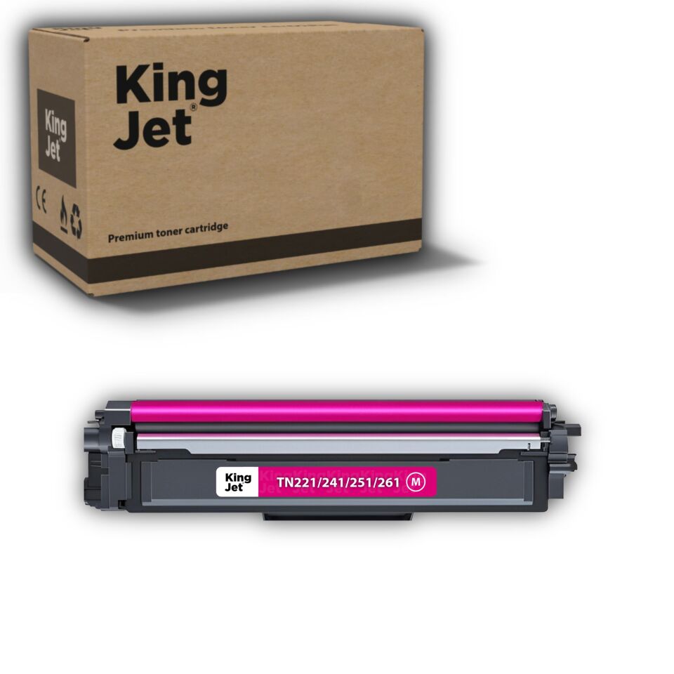 KingJET Brother Uyumlu TN-221 Kırmızı Standart Kapasiteli (Tekli) Muadil Toner | MFC-9330CDW