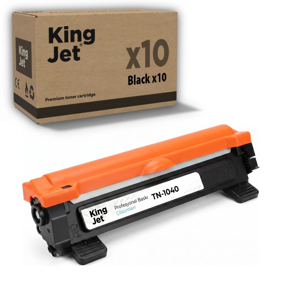 KingJET Brother Uyumlu TN-1040 Standart Kapasiteli (10'lu Paket) Muadil Toner | MFC-1911W
