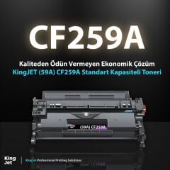 KingJET HP Uyumlu (59A) CF259A Standart Kapasiteli (2'li Paket) Çipli Muadil Toneri | M304A
