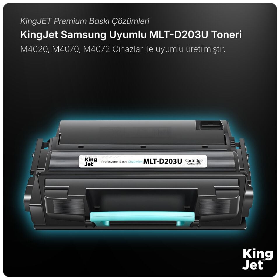 KingJET Samsung Uyumlu MLT-D203U Yüksek Kapasiteli Muadil Toner