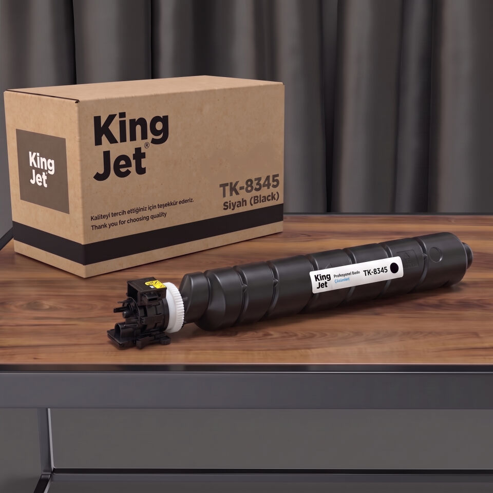 KingJET Kyocera Uyumlu TK-8345 Siyah Muadil Toner