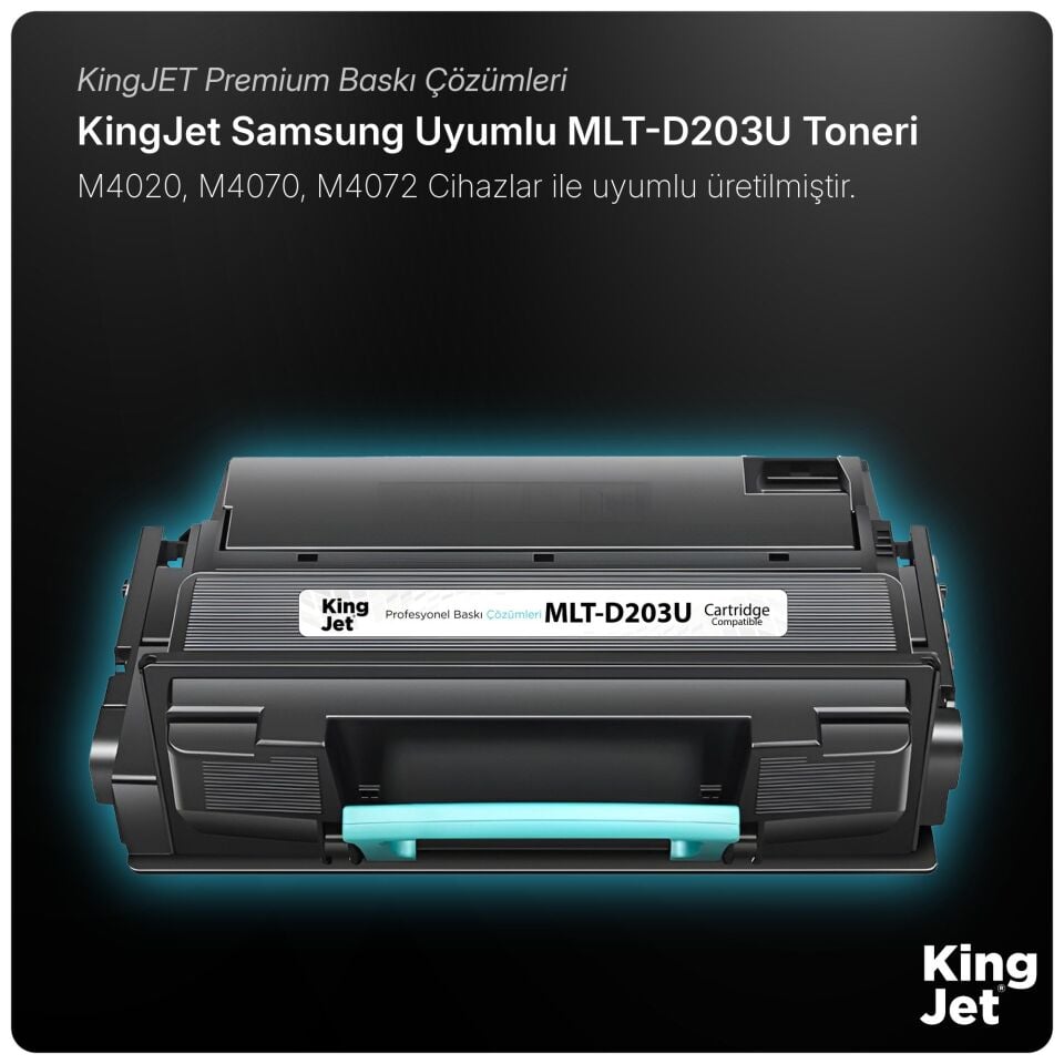 KingJET Samsung Uyumlu MLT-D203U Yüksek Kapasiteli Muadil Toner | M4020