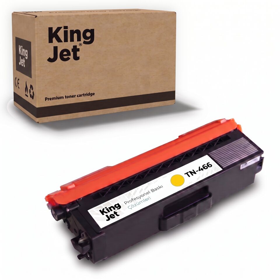 KingJET Brother Uyumlu TN-466 Sarı Yüksek Kapasiteli (Tekli) Muadil Toner | MFC-L8690CDW