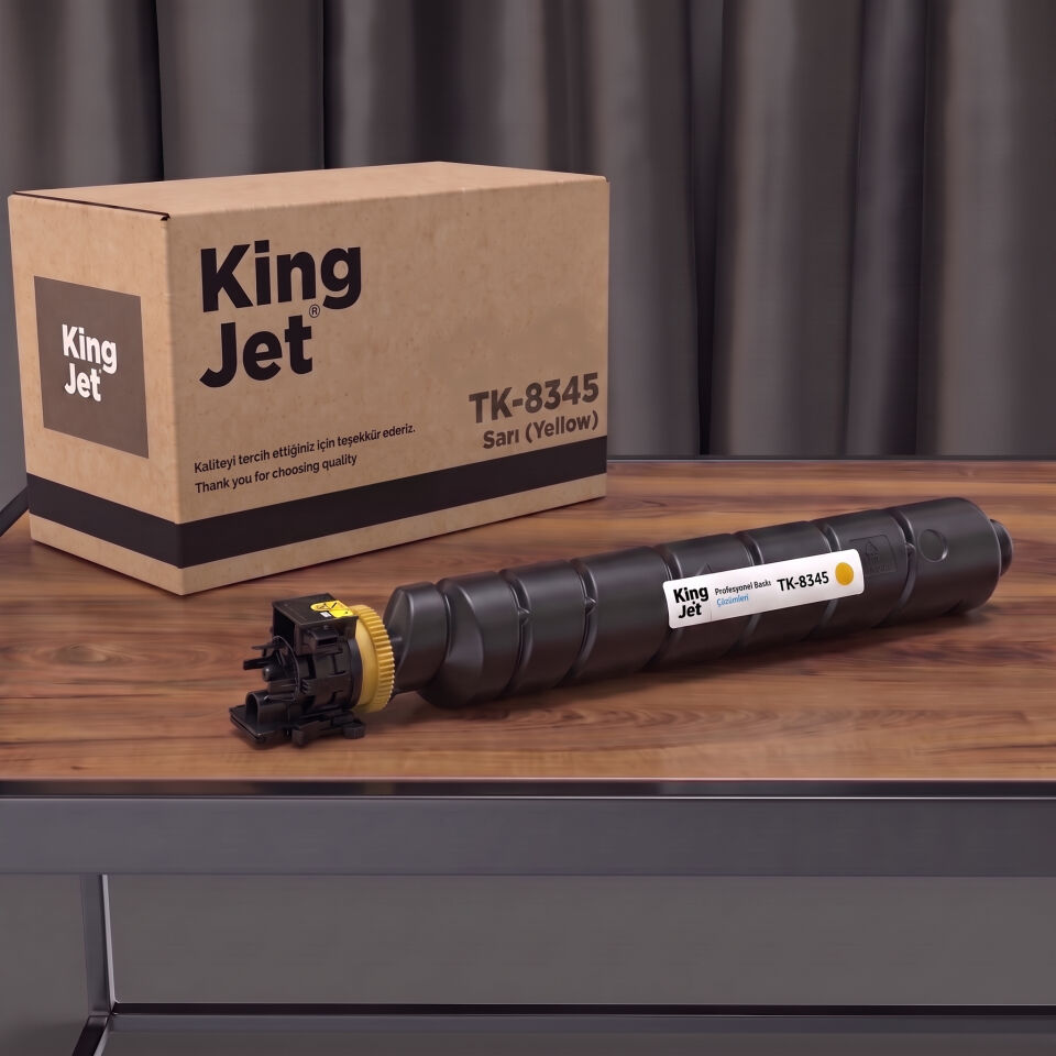 KingJET Kyocera Uyumlu TK-8345 Sarı Muadil Toner