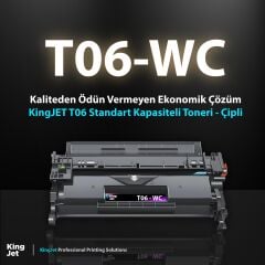 KingJET Canon Uyumlu T06 Standart Kapasiteli Çipli Muadil Toneri | ImageRunner 1643, 1643if, 1643P