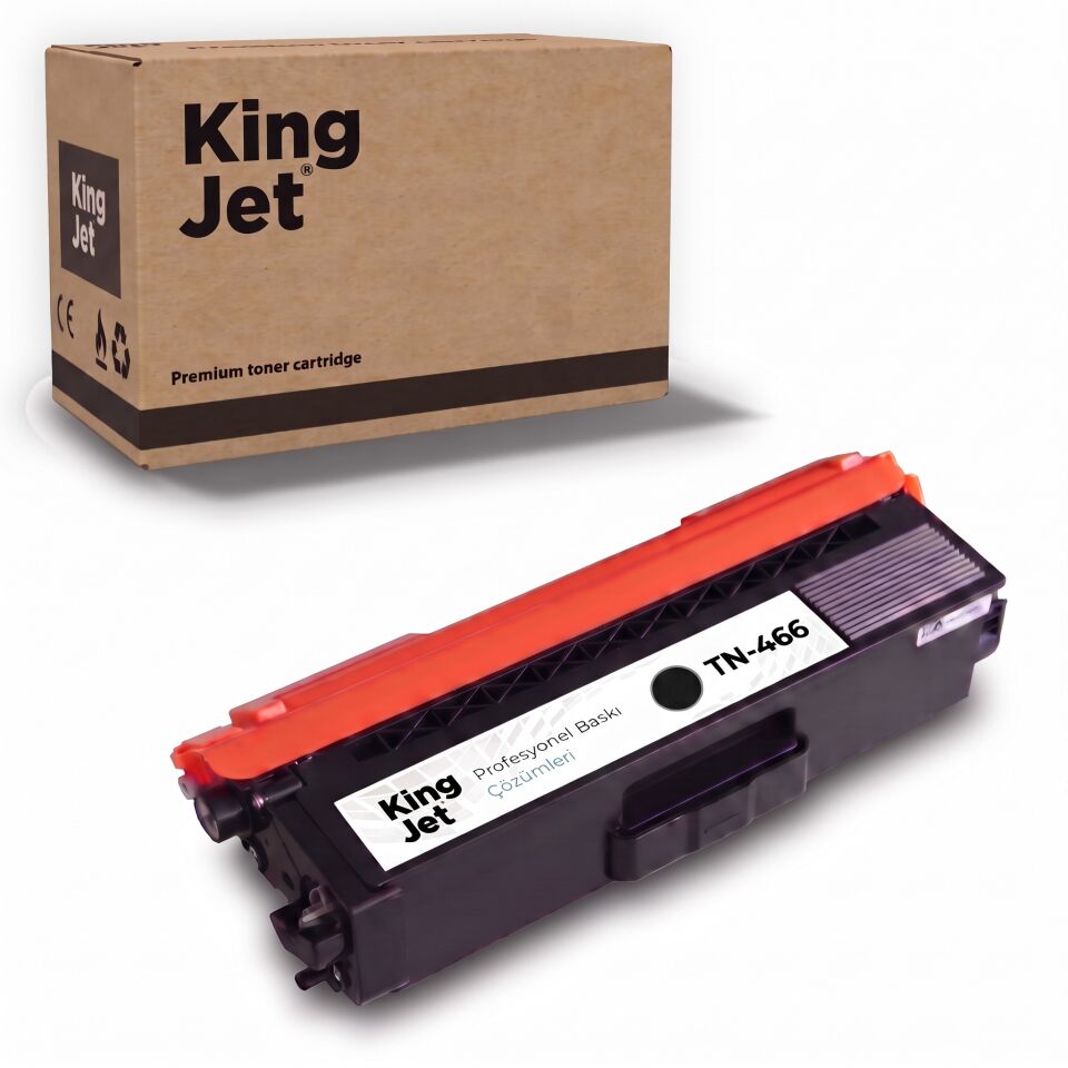 KingJET Brother Uyumlu TN-466 Siyah Yüksek Kapasiteli (Tekli) Muadil Toner | MFC-L8690CDW