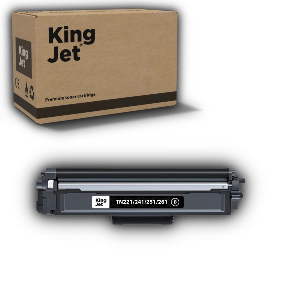 KingJET Brother Uyumlu TN-221 Siyah Standart Kapasiteli (Tekli) Muadil Toner | DCP-9020CDW
