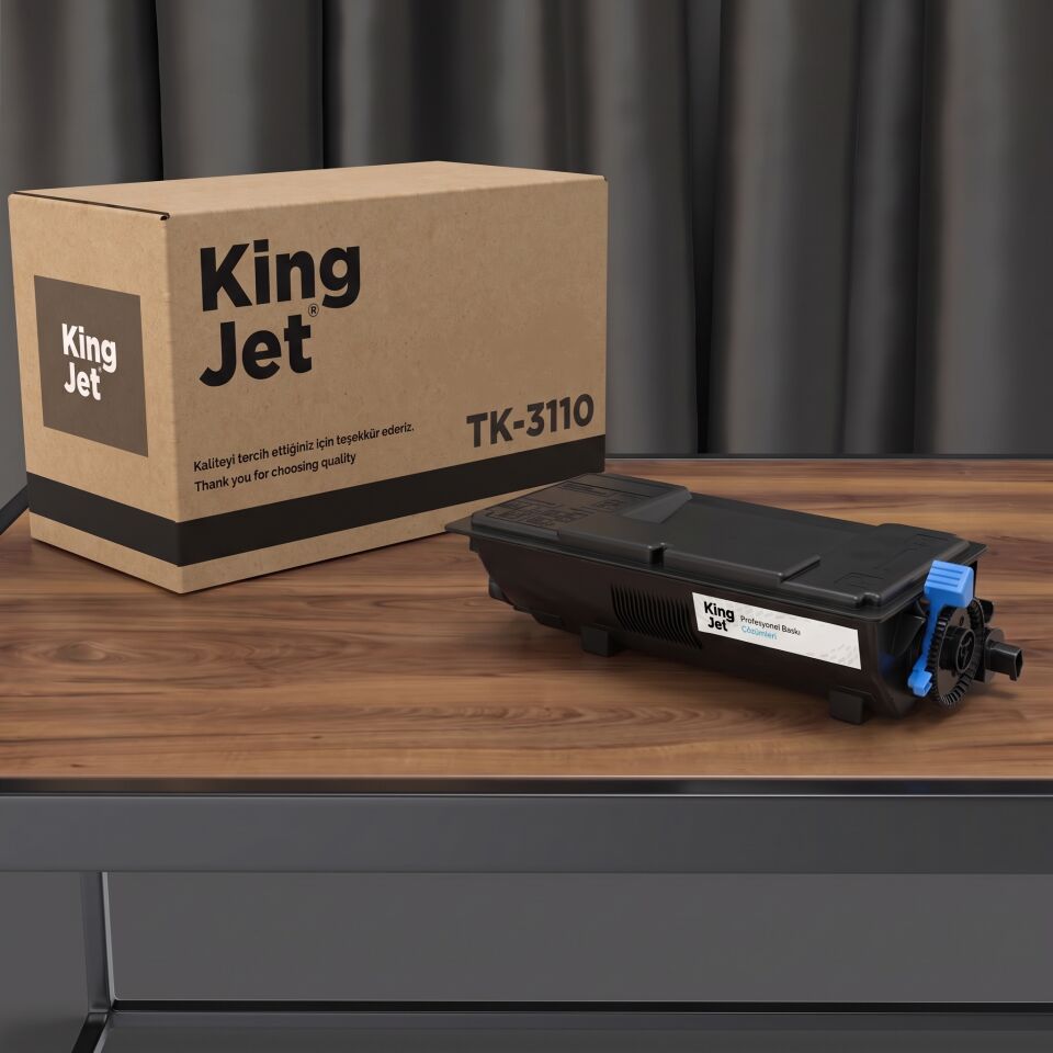 KingJET Kyocera Uyumlu TK-3110 Standart Kapasiteli (Tekli) Çipli Muadil Toner | ECOSYS FS-4100DN