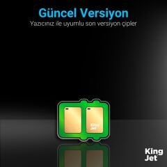 Kingjet Canon  PGI-520 & CLI-521 Uyumlu 5 Renk (Takım) Muadil Kartuş Çipli