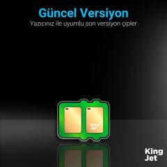 Kingjet Canon  PGI-520 & CLI-521 Uyumlu 5 Renk (Takım) Muadil Kartuş Çipli | PIXMA IP3600