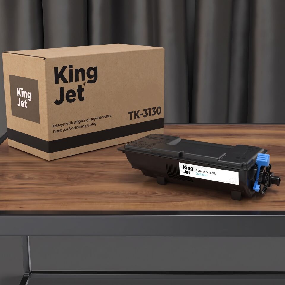 KingJET Kyocera Uyumlu TK-3130 Standart Kapasiteli (Tekli) Çipli Muadil Toner | ECOSYS FS-4200DN