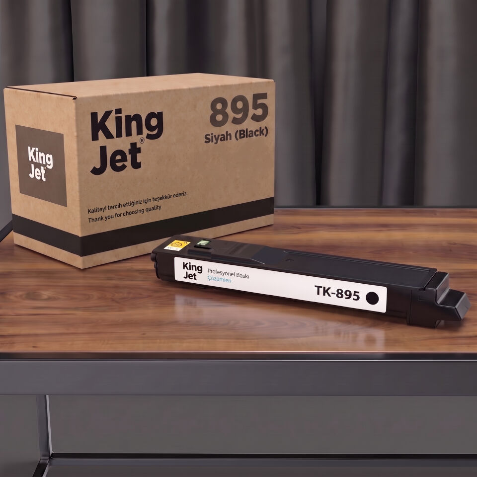 KingJET Kyocera Uyumlu TK-895 Siyah Muadil Toner