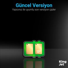 Kingjet Canon  PGI-550XL & CLI-551XL Uyumlu 5 Renk (Takım) Muadil Kartuş Çipli | PIXMA MG6350