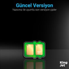 Kingjet Canon  PGI-550XL & CLI-551XL Uyumlu 5 Renk (Takım) Muadil Kartuş Çipli | PIXMA MG6650