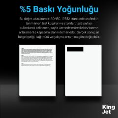 Kingjet Canon  PGI-550XL & CLI-551XL Uyumlu 5 Renk (Takım) Muadil Kartuş Çipli | PIXMA MG7550