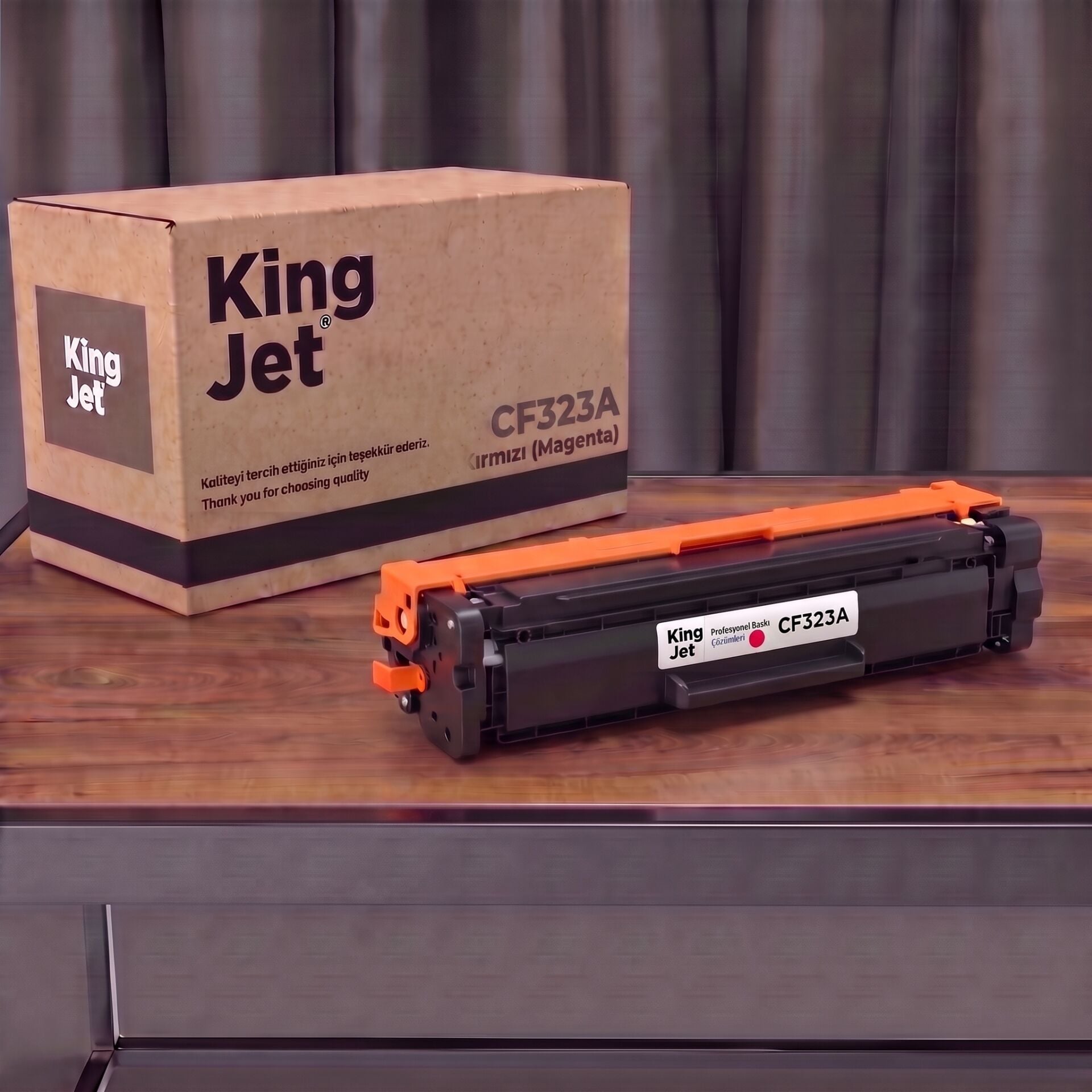 KingJET HP Uyumlu CF323A (653A) Kırmızı Standart Kapasiteli (Tekli) Çipli Muadil Toner | M680Z