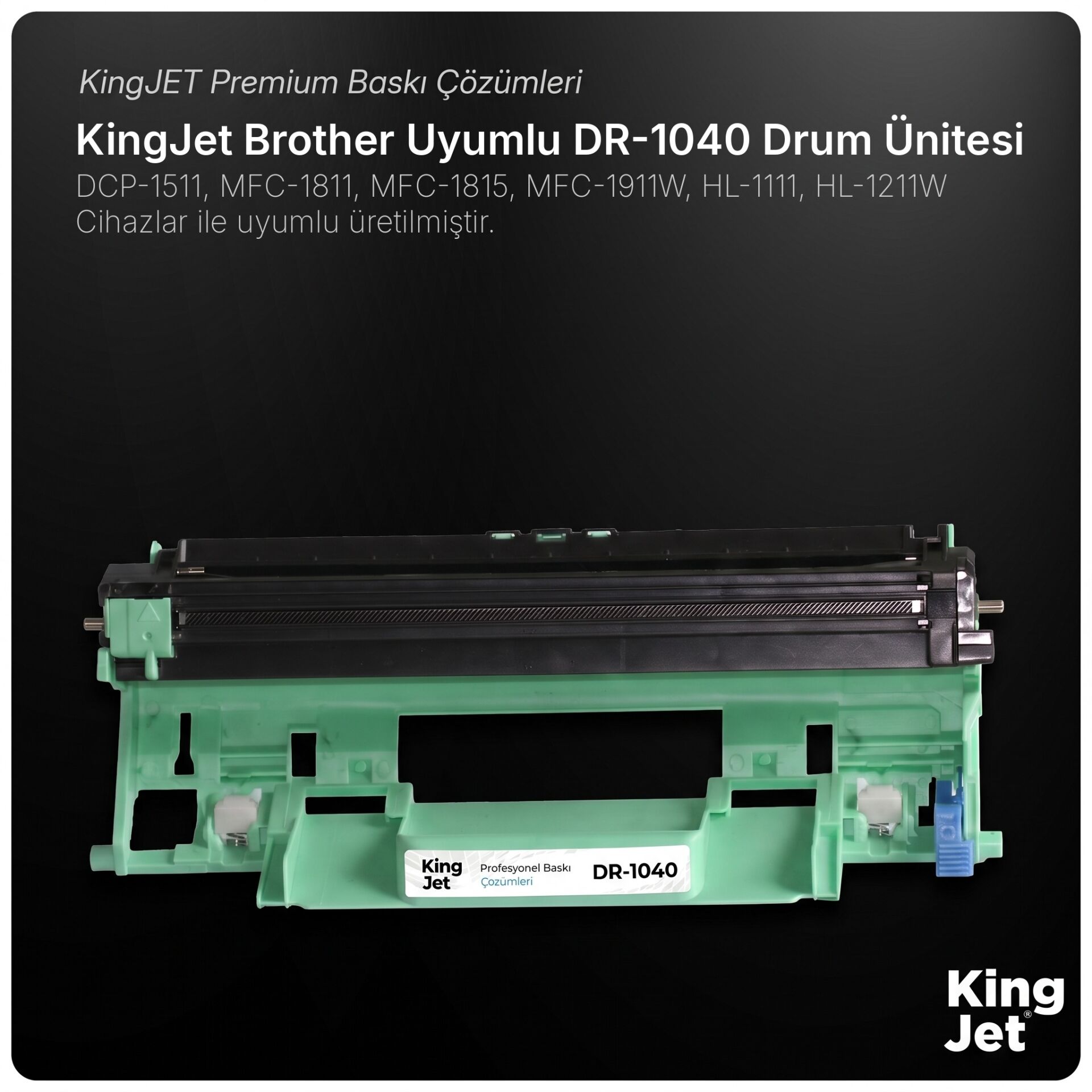 KingJET Brother Uyumlu DR-1040 (Tekli) Muadil Drum Ünitesi