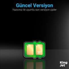 Kingjet Canon PGI-570XL & CLI-571XL Uyumlu Yüksek Kapasiteli 5 Renk (Takım) Muadil Kartuş Çipli
