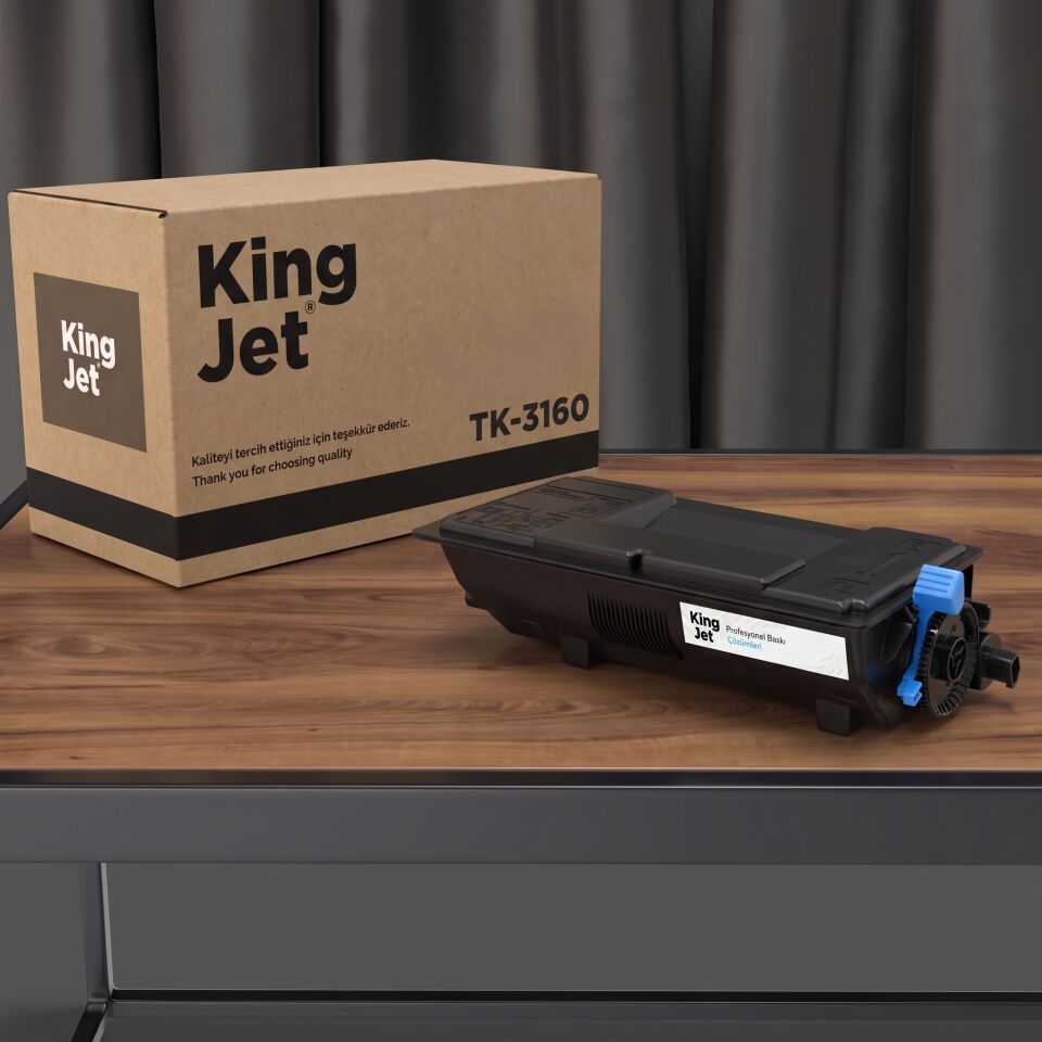 KingJET Kyocera Uyumlu TK-3160 Standart Kapasiteli (Tekli) Çipli Muadil Toner | ECOSYS M3860idn