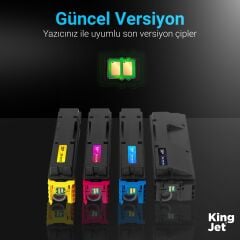 Kingjet Kyocera TK-5370 Uyumlu Standart Kapasiteli 4 Renk (Takım) Muadil Toner Çipli | ECOSYS MA3500cix