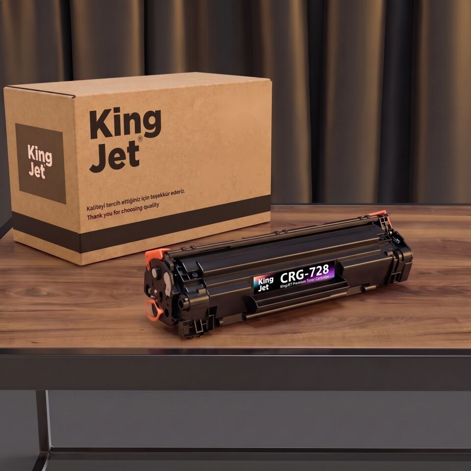 KingJET Canon Uyumlu CRG-728 Standart Kapasiteli (Tekli) Çipli Muadil Toner | MF-4870DN