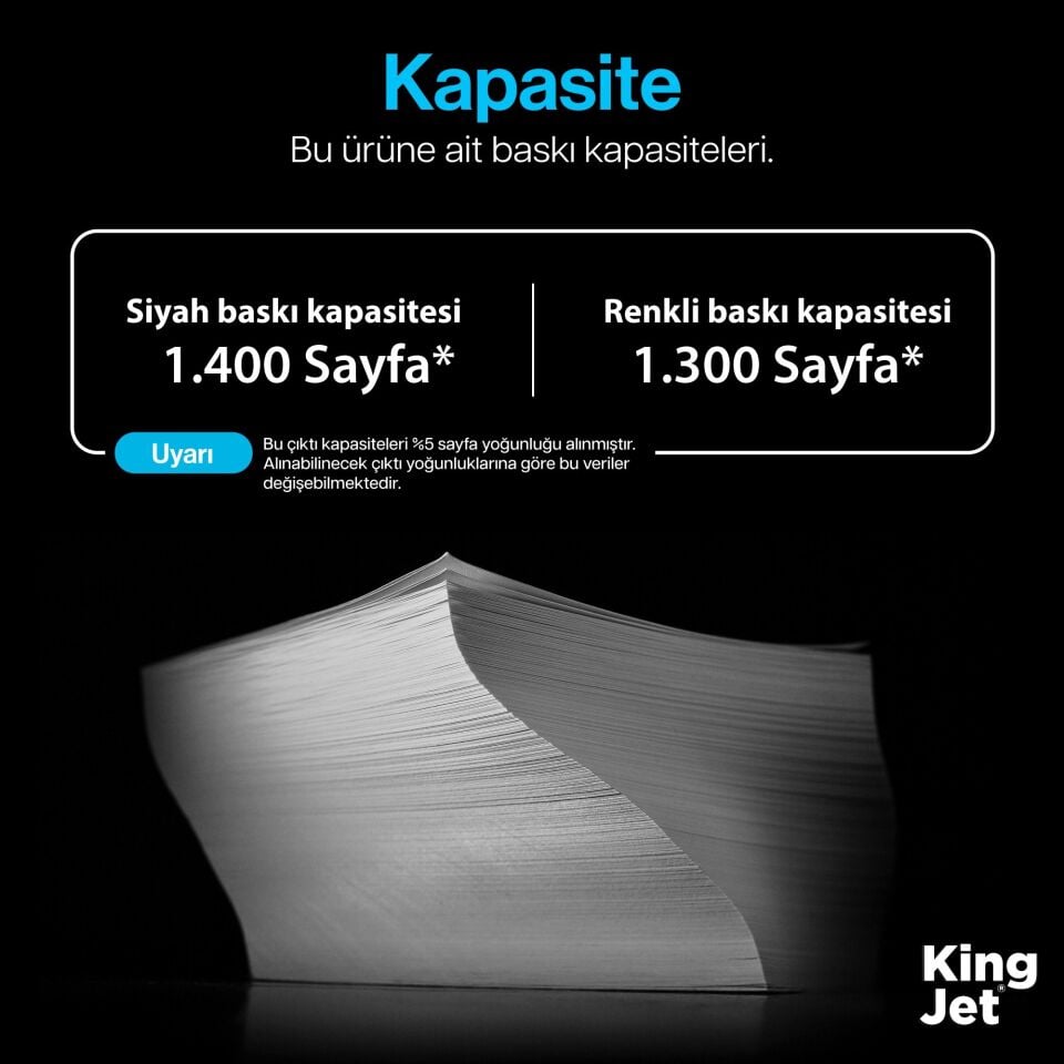 KingJET Canon Uyumlu CRG-075 Standart Kapasiteli 4 Renk (Takım) Çipli Muadil Toneri | LBP647cdw