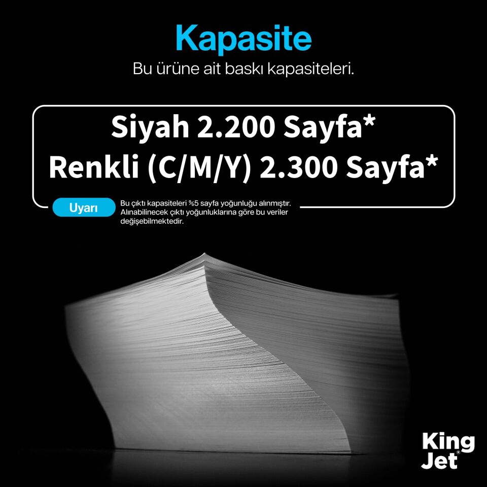 KingJET Canon Uyumlu CRG-046 4 Renk Standart Kapasiteli (Takım) Çipli Muadil Toner | MF731Cdw