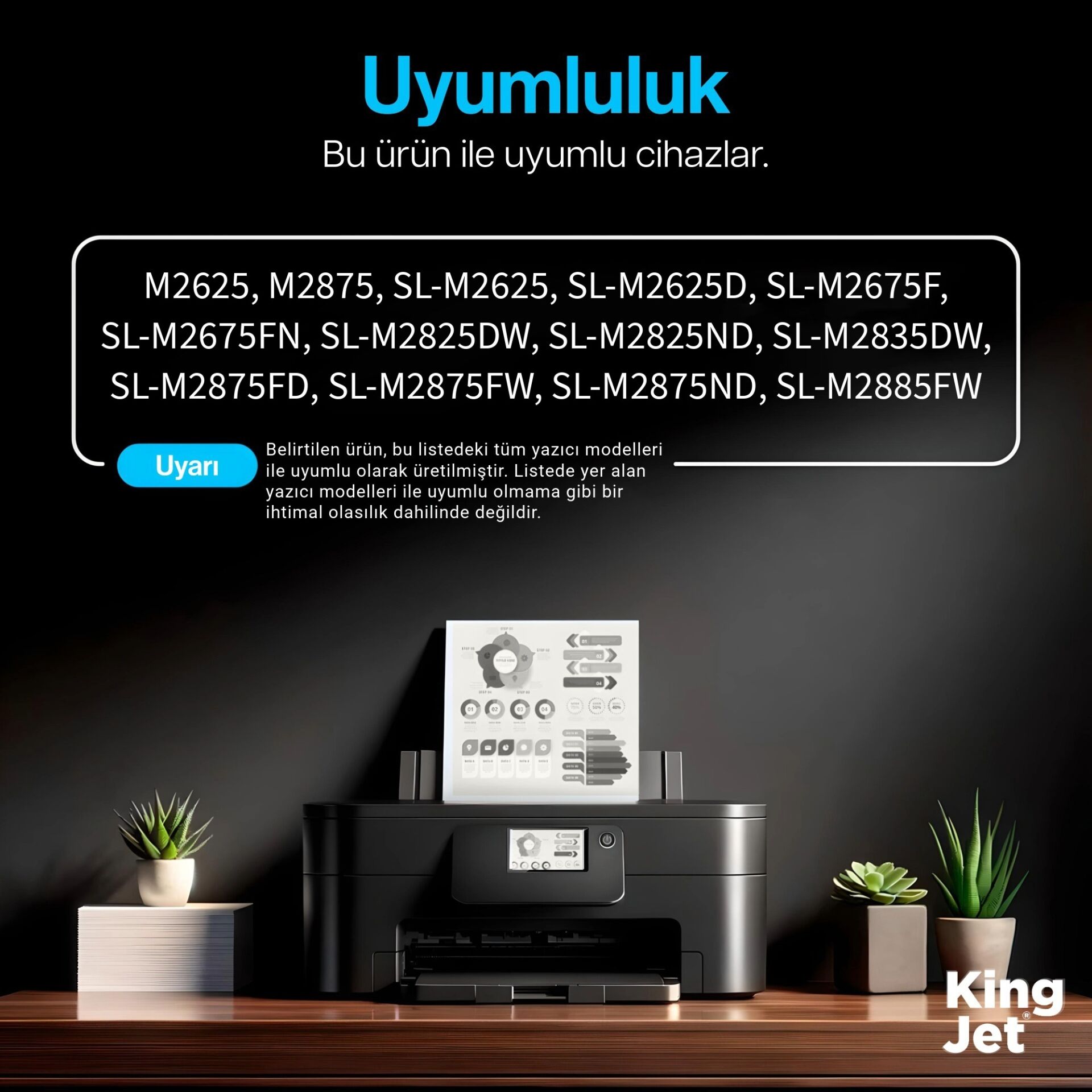 KingJET Samsung Uyumlu MLT-D116L Yüksek Kapasiteli (10'lu Paket) Çipli Muadil Toner | Xpress SL-M2625 uyumlu yazıcı modelleri