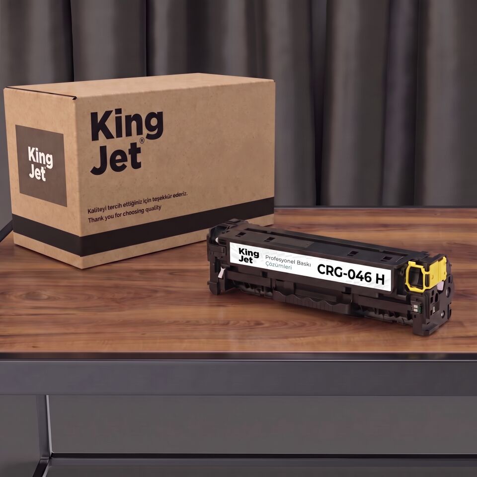 KingJET Canon Uyumlu CRG-046 H Sarı Standart Kapasiteli (Tekli) Çipli Muadil Toner | MF733Cdw