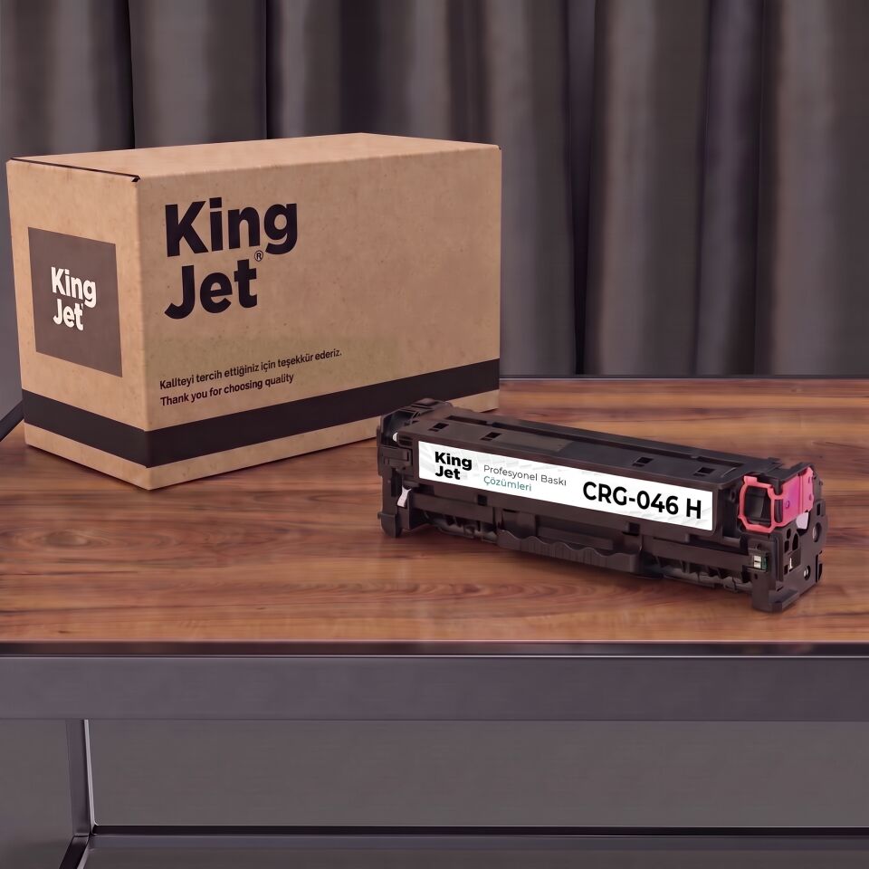 KingJET Canon Uyumlu CRG-046 H Kırmızı Standart Kapasiteli (Tekli) Çipli Muadil Toner | LBP654Cx