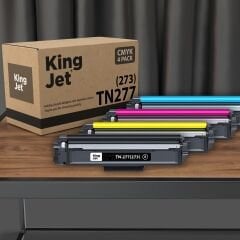 Kingjet Brother Uyumlu DCP-L3551CDW Yüksek Kapasiteli 4 Renk (Takım) Muadil Toner | TN-277