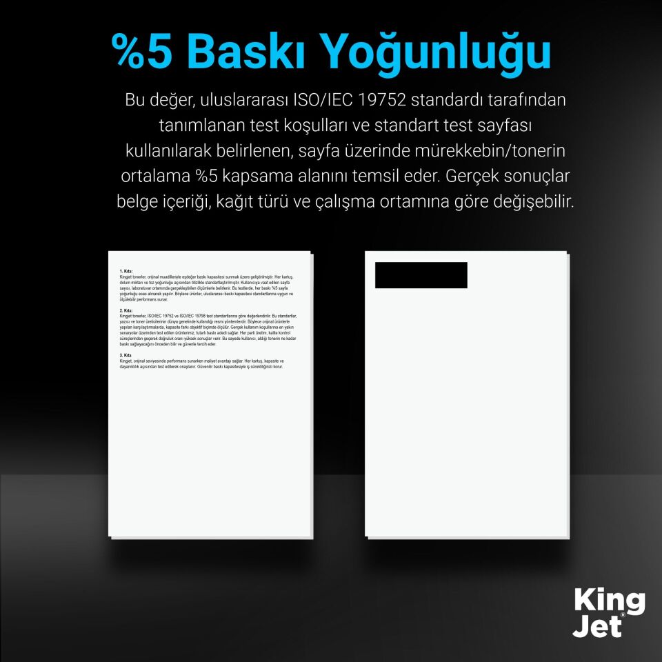 KingJET Canon Uyumlu CRG-046 H 4 Renk Standart Kapasiteli (Takım) Çipli Muadil Toner | Canon i-SENSYS LBP653Cdw