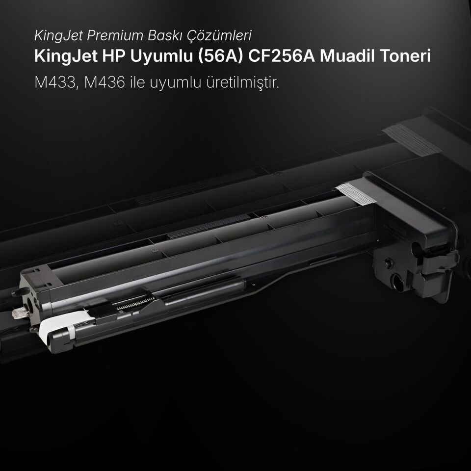 KingJET HP Uyumlu (56A) CF256A Standart Kapasiteli Çipli Muadil Toner | LaserJet MFP M436nda