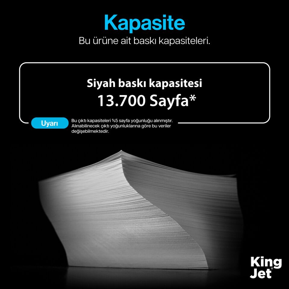 KingJET HP Uyumlu (56X) CF256X Yüksek Kapasiteli Çipli Muadil Toner